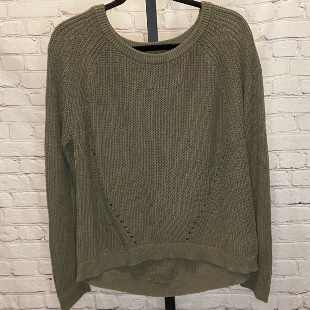 Gap Olive Green Pull Over Knit Sweater Size Large